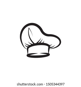 hat chef logo template vector illustration