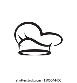 hat chef logo template vector illustration