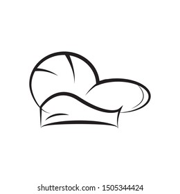 hat chef logo template vector illustration