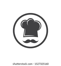 hat chef logo template vector illustration