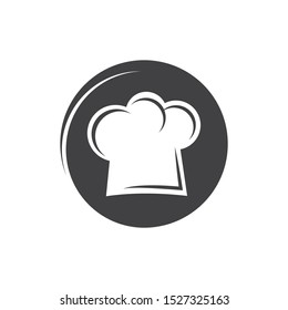 hat chef logo template vector illustration
