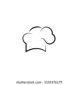hat chef logo template vector illustration