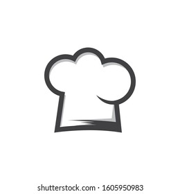 hat chef logo template vector illustration