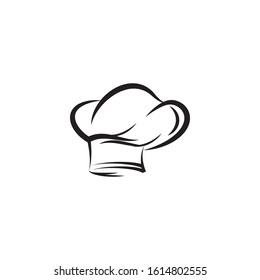 hat chef logo template vector illustration