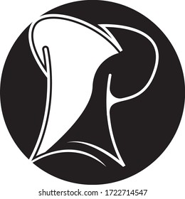 Hat chef logo template vector illustration