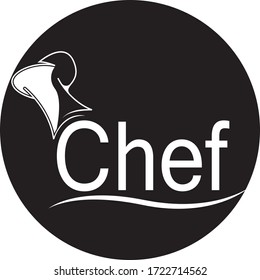 Hat chef logo template vector illustration