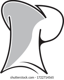 Hat chef logo template vector illustration