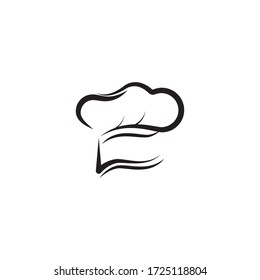 hat chef logo template vector illustration