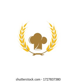 hat chef logo template vector illustration