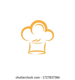 hat chef logo template vector illustration