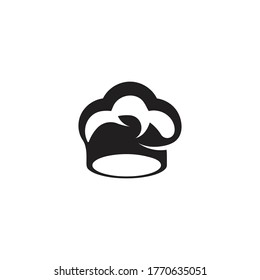 hat chef logo template vector illustration