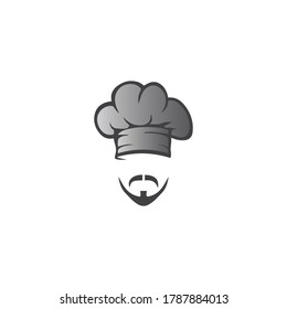 hat chef logo template vector illustration