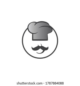 hat chef logo template vector illustration