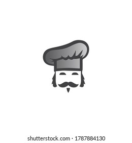 hat chef logo template vector illustration