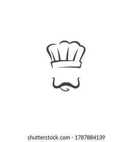 hat chef logo template vector illustration