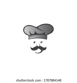 hat chef logo template vector illustration