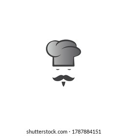 hat chef logo template vector illustration