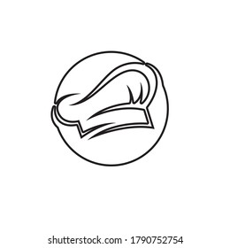 hat chef logo template vector illustration