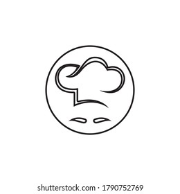 hat chef logo template vector illustration