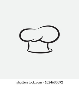 hat chef logo template vector illustration