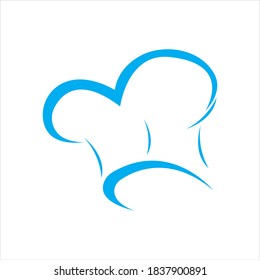 hat chef logo template vector illustration and symbol vector template