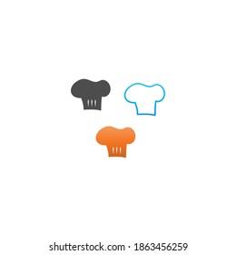 Hat chef logo template vector illustration