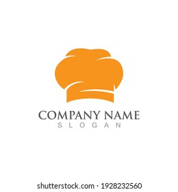 hat chef logo template vector illustration