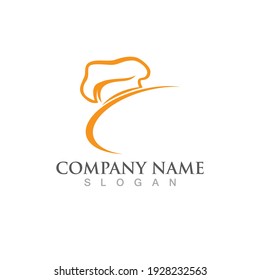 hat chef logo template vector illustration