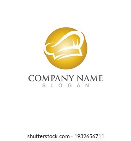 hat chef logo template vector illustration