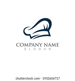 hat chef logo template vector illustration