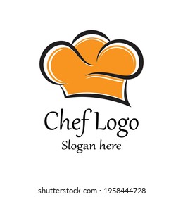 hat chef logo template vector illustration