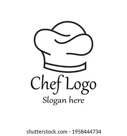 hat chef logo template vector illustration