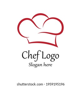 hat chef logo template vector illustration