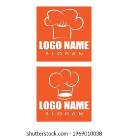 hat chef logo template vector illustration