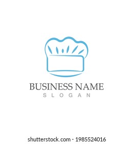 hat chef logo template vector illustration