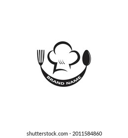 hat chef logo template vector illustration