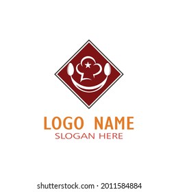 hat chef logo template vector illustration