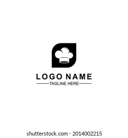hat chef logo template vector illustration