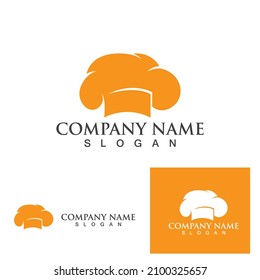 hat chef logo template vector illustration