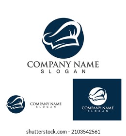 hat chef logo template vector illustration