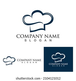 hat chef logo template vector illustration