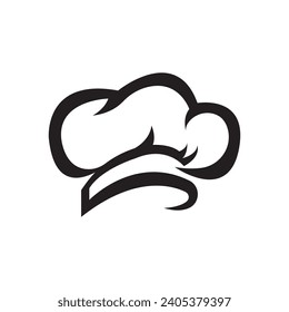 hat chef logo template vector illustration