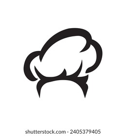 hat chef logo template vector illustration