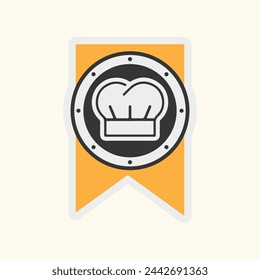 hat chef logo template vector illustration