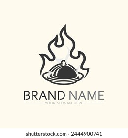 hat chef logo template vector illustration