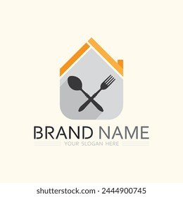 hat chef logo template vector illustration