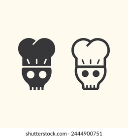 hat chef logo template vector illustration