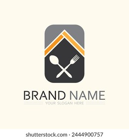 hat chef logo template vector illustration