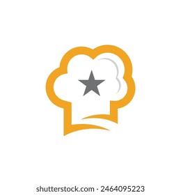 hat chef logo template vector illustration