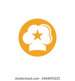 hat chef logo template vector illustration